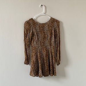 Reformation cheetah print dress